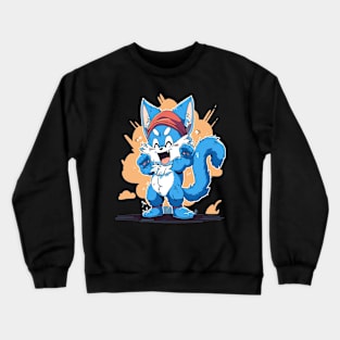 Playful Smurf Crewneck Sweatshirt